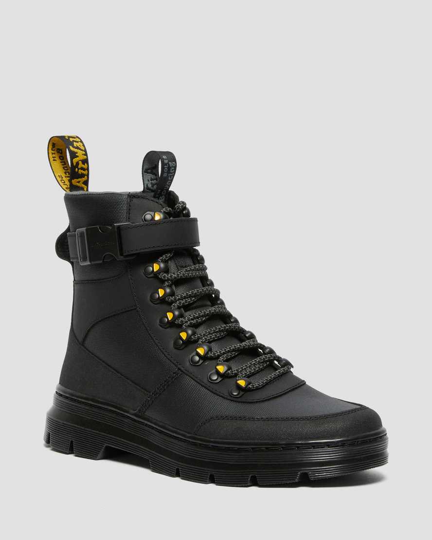 Dr. Martens Combs Tech Coated Canvas Naisten Vapaa-ajan Nilkkurit - Mustat Nilkkurit [853-GWOYKS]